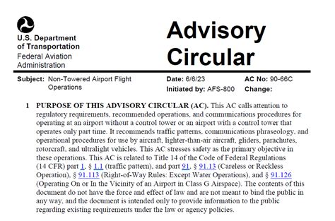 Advisory Circular 2023 .